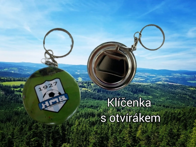 Klíčenka s otvírákem: 35,- Kč